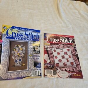 🌴3/$15🌴 Better Homes and Gardens Cross Stitch & Needlework Lot Of 2 1999/2000